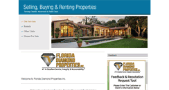 Desktop Screenshot of floridadiamondproperties.com