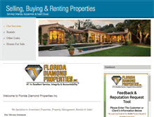 Tablet Screenshot of floridadiamondproperties.com